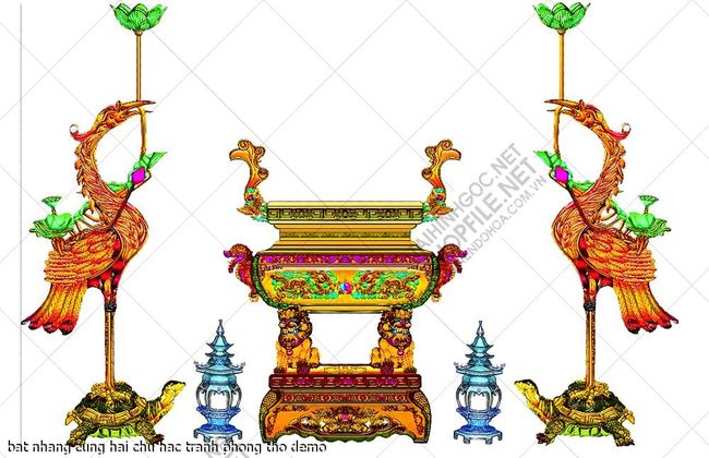 bat nhang cung hai chu hac tranh phong tho